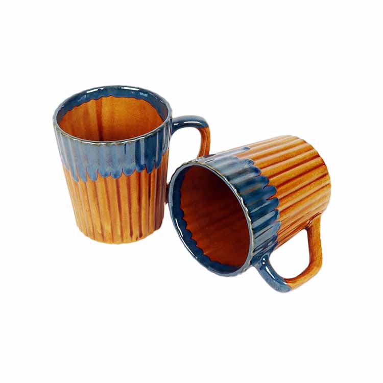 Rustic Orange Mugs - Set of 2 - Dining & Kitchen - 2