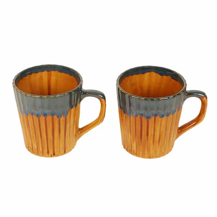 Rustic Orange Mugs - Set of 2 - Dining & Kitchen - 5