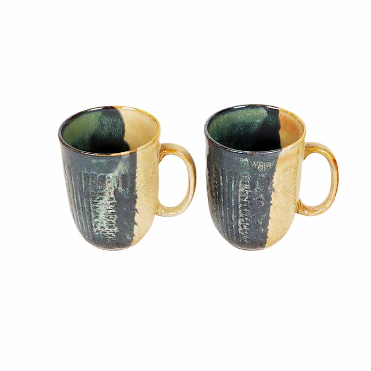Beige Shadow Mugs - Set of 2 - Dining & Kitchen - 5
