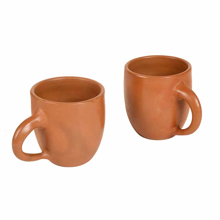 Knosh-6 Earthen Cups with Tribal Motifs - Set of 2 - Dining & Kitchen - 4