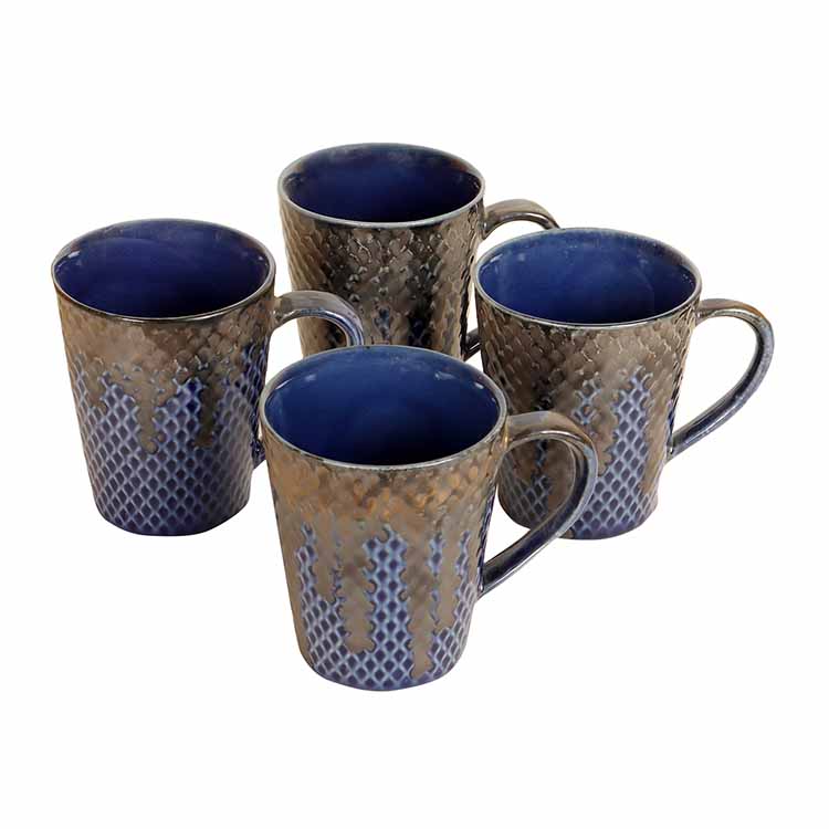 Midnight Blue Coffee Mugs - Set of 4 - Dining & Kitchen - 3