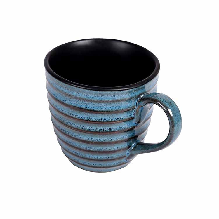 Cup Ceramic Blue - Set of 6 (4x3x3") - Dining & Kitchen - 5