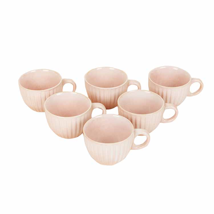 Flamingo Pink Tea Cups - Set of 6 - Dining & Kitchen - 5