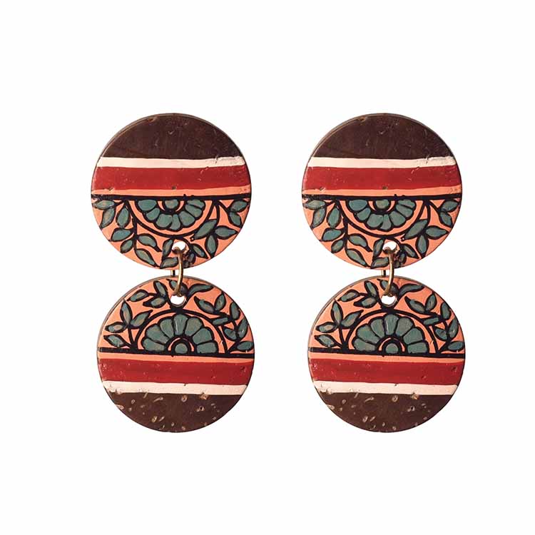 Floral Drops Handcrafted Tribal Wooden Earrings - Fashion & Lifestyle - 4