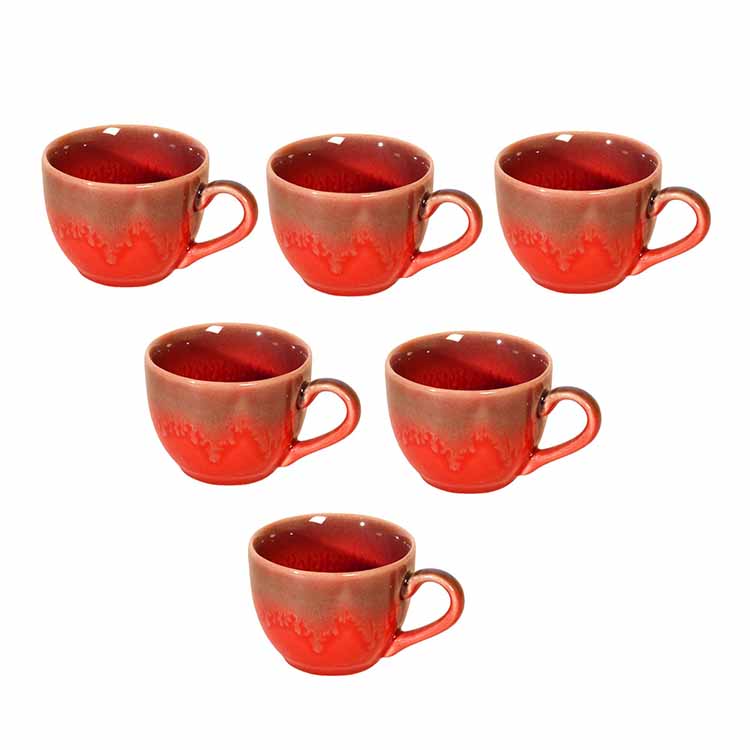 Rustic Drip Tea Cups - Set of 6 - Dining & Kitchen - 5