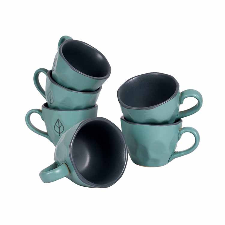 Cup Ceramic Aqua - Set of 6 - Dining & Kitchen - 5