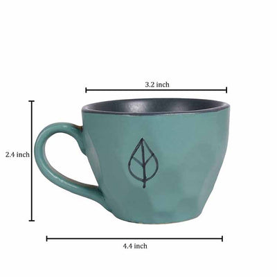 Cup Ceramic Aqua - Set of 6 - Dining & Kitchen - 4