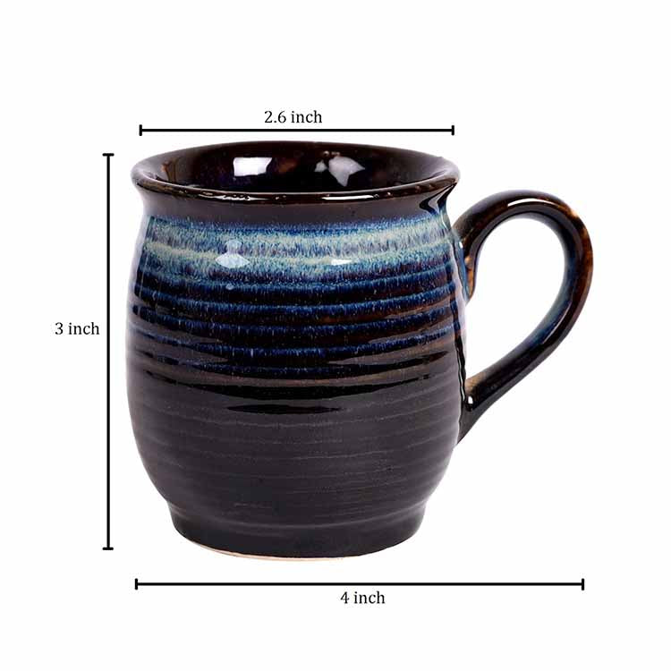 Cup Ceramic Dark Blue - Set of 6 - Dining & Kitchen - 3