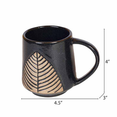 Falling Leaves Tea Mugs - Set of 2 (4.5x3x4") - Dining & Kitchen - 4