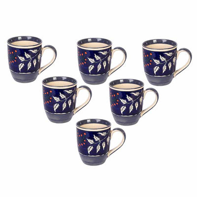 Blooming Leaves Drinking Mugs - Set of 6 - Dining & Kitchen - 2