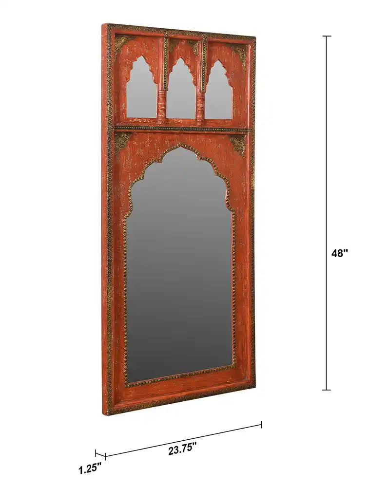 Gyasi Minaret Style Large Wall Mirror (23.75in x 1.25in x 48in) - Home Decor - 4