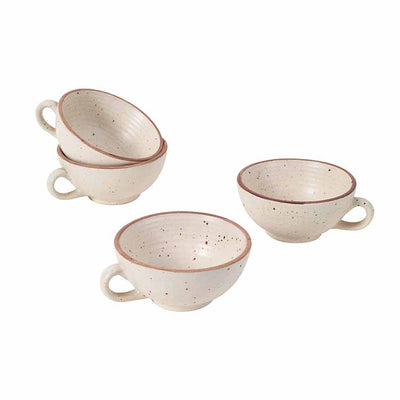 Elysian White Soup Bowls - Set of 4 (5.5x4.6x2.2") - Dining & Kitchen - 2