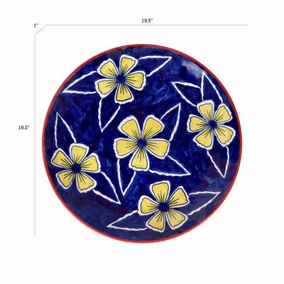 Flowers of Ecstasy Dinner Plates, Azure - Set of 4 - Dining & Kitchen - 5