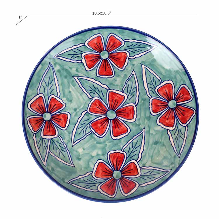 Flowers of Ecstasy Dinner Plates, Arctic - Set of 4 - Dining & Kitchen - 4
