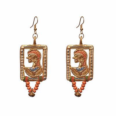 The Empress in Window Handcrafted Tribal Dhokra Earrings - Fashion & Lifestyle - 4