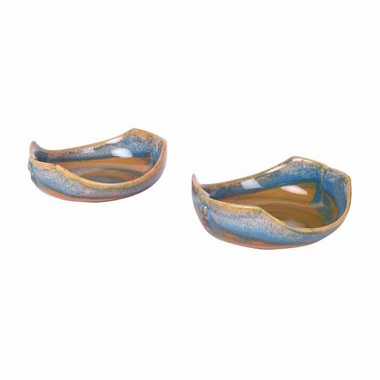 Turquoise Cutting Serving Bowls - Set of 2 - Dining & Kitchen - 2