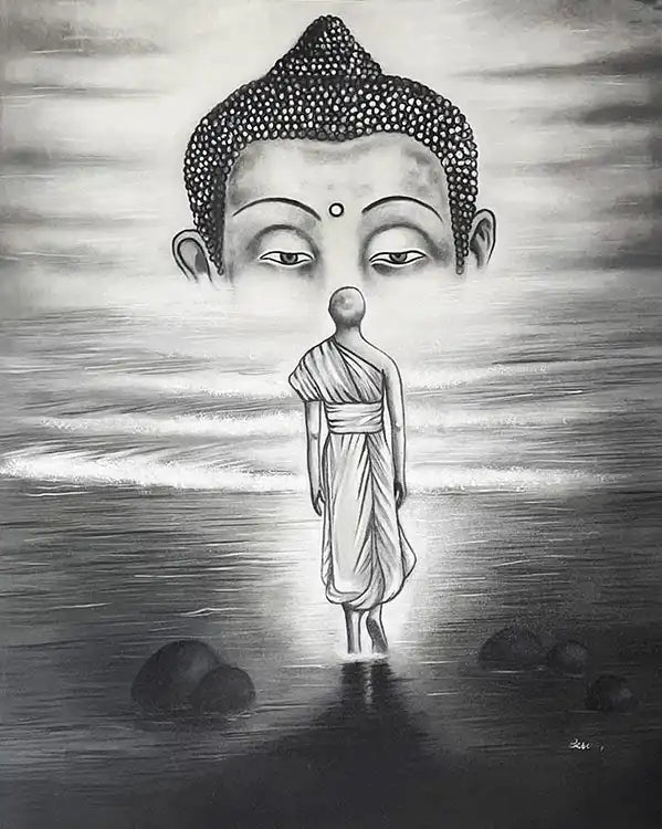 Buddha and the Monk - Wall Decor - 2