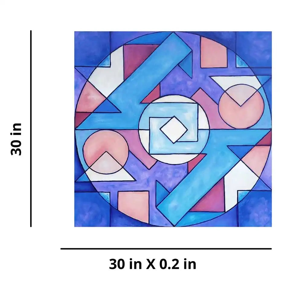 Abstract - Geometrical III (2' 6" X 2' 6") - Wall Decor - 3