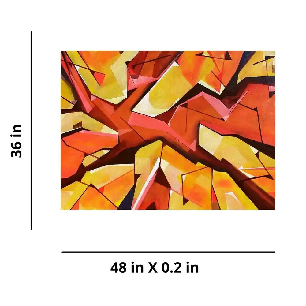 Abstract - Planks III (4' 0" X 3' 0") - Wall Decor - 3
