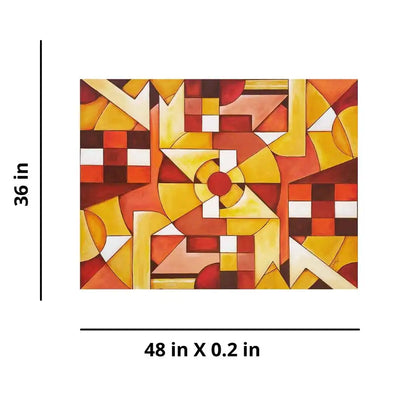 Abstract - Geometrical V (4' 0" X 3' 0") - Wall Decor - 3