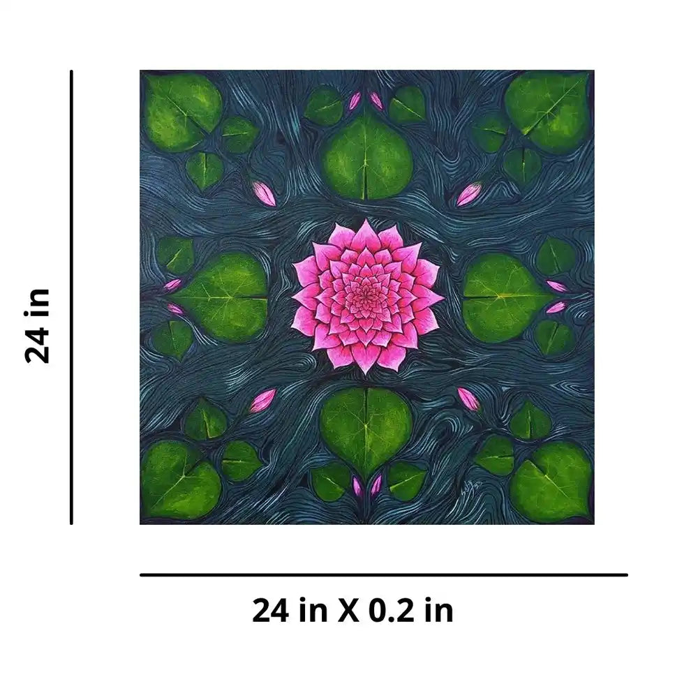 Lotus I (2' 0" X 2' 0") - Wall Decor - 3
