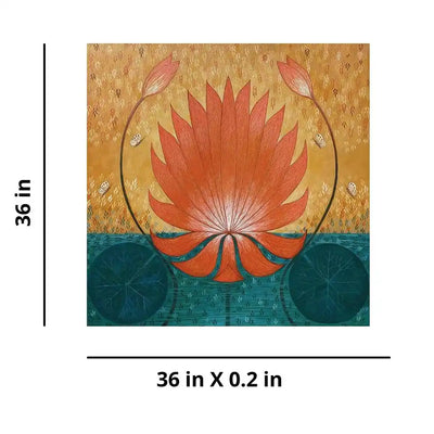 Lotus III (3' 0" X 3' 0") - Wall Decor - 3