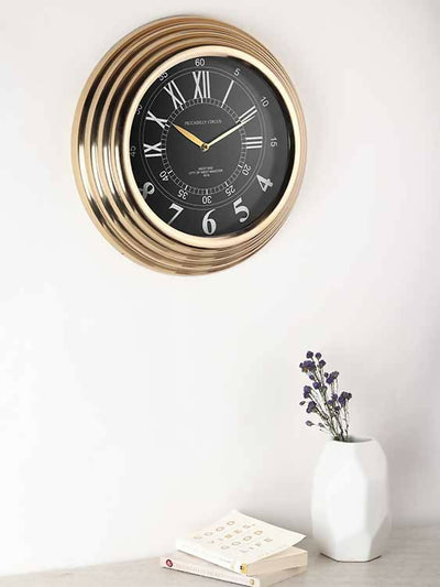 Gilded Ecliptic Gold Wall Clock 61-328-41-2