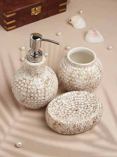 Cinnamon Ceramic Bathroom Set- 80-094