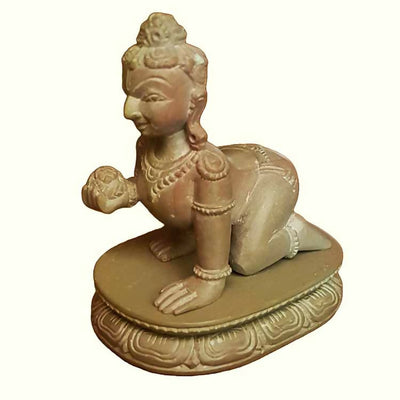 Stone Sculpture Bal Gopal Laddoo Gopal S-Stone-306
