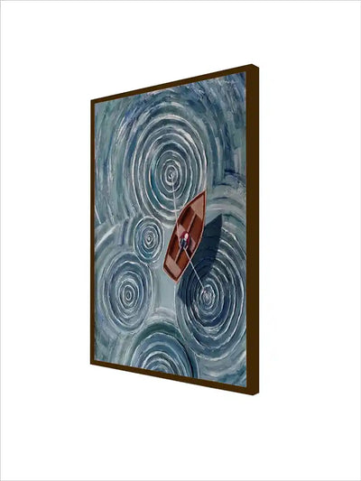 Landscape with Boat Abstract Art - Wall Decor - 3