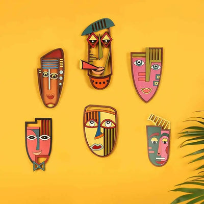 Party Time Wall Decor Mask - Set of 6 - Wall Decor - 1