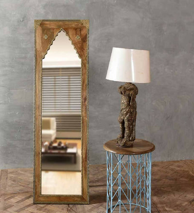 Ausar Minaret Mirror Frame Full Length Standing Mirror (20in x 1in x 58in) - Home Decor - 1