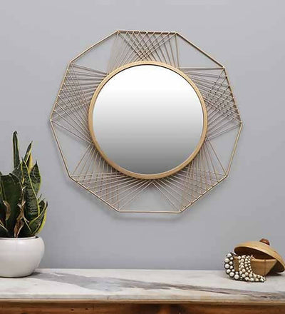 Hexagon Lines Mirror