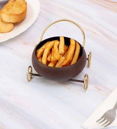 Round Bowl Snacks Platter with Wheels