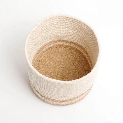 Cotton Dual Color Basket, Dual Line - Storage & Utilities - 3