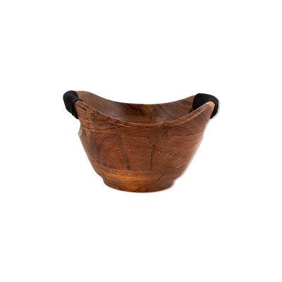 Serving Bowl Wooden Boat with Rope S - Dining & Kitchen - 3