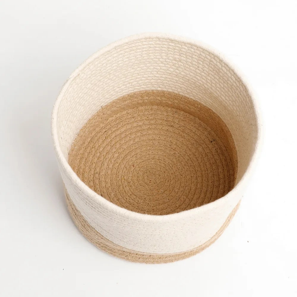 Cotton Dual Color Basket, Broad Line - Storage & Utilities - 3