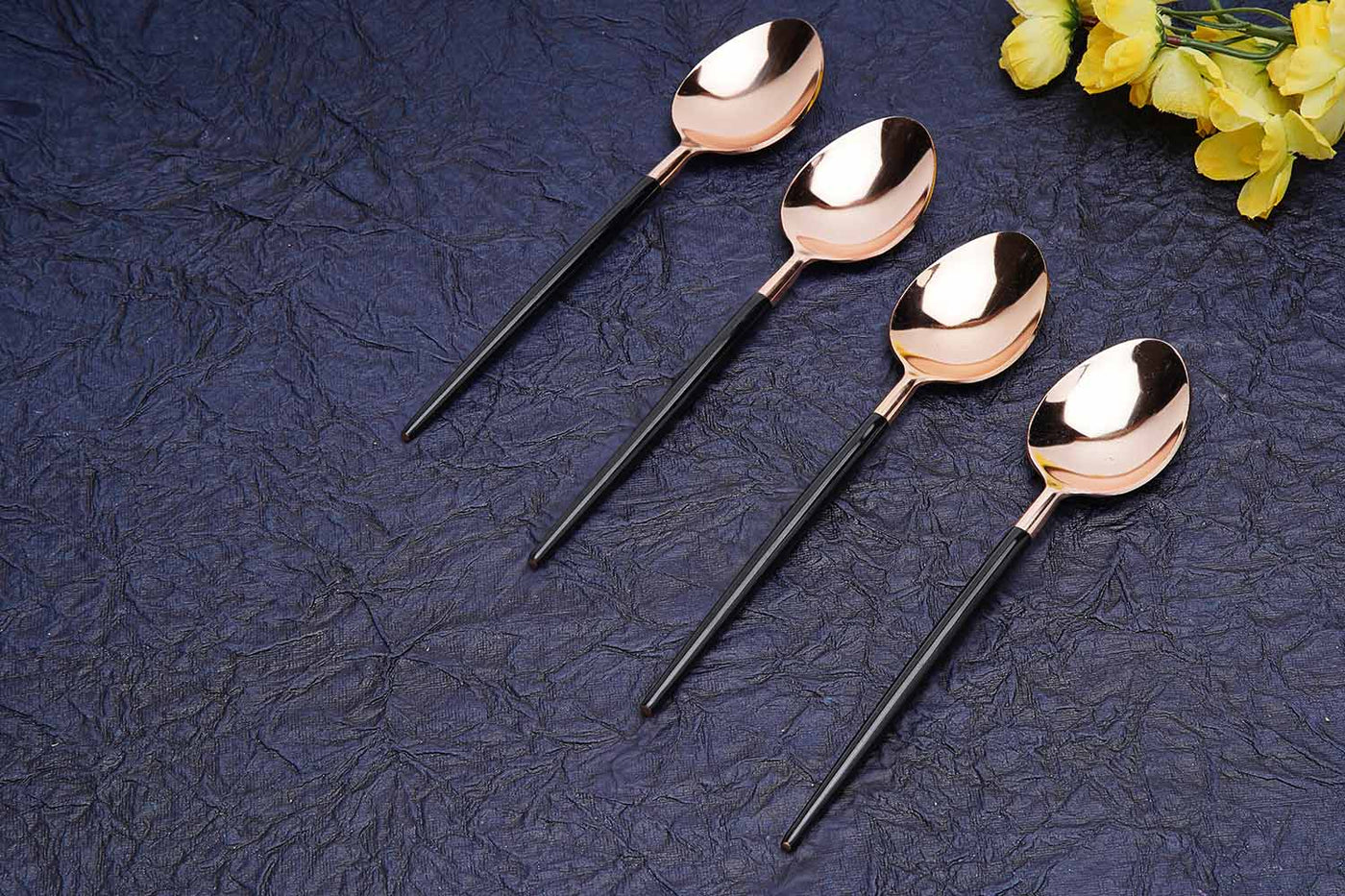 Black & Rose Gold Table Spoon (Set of 4) - Dining & Kitchen - 2