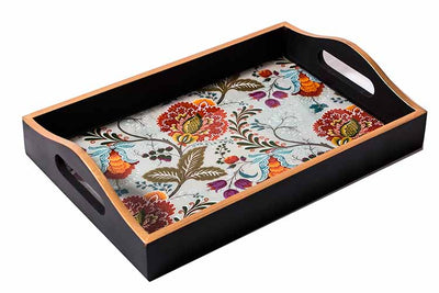 Handcrafted Serving Tray In Spanish Floral Print - Small - Dining & Kitchen - 2