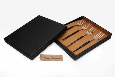 Black & Rose Gold Table Fork (Set of 4) - Dining & Kitchen - 4