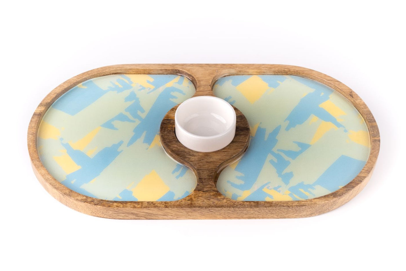 Chip and Dip Tropical Green Oval - Dining & Kitchen - 2