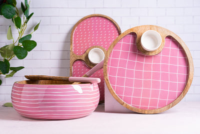 Chip and Dip Blush Pink Round - Dining & Kitchen - 2