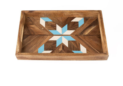 Blue and White Resin Tray - Dining & Kitchen - 3