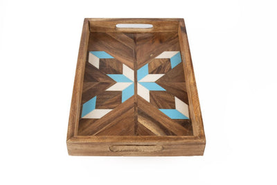 Blue and White Resin Tray - Dining & Kitchen - 4
