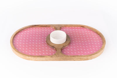 Chip and Dip Blush Pink Oval - Dining & Kitchen - 4
