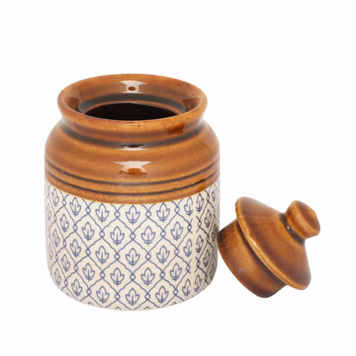 Ek Do Dhai Royal Ceramic Jar Set of 3 - Dining & Kitchen - 7