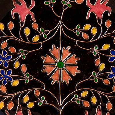 Copper Taj Enchante Plate 2 Black 10" - Wall Decor - 2