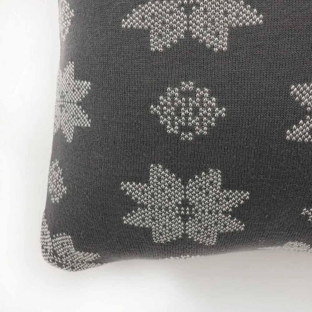 Cotton Knitted Cushion Cover Abstract, Floral - Decor & Living - 3