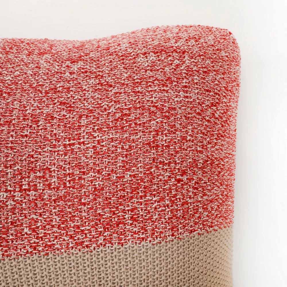 Cotton Knitted Cushion Cover Abstract, Dual Color - Decor & Living - 3