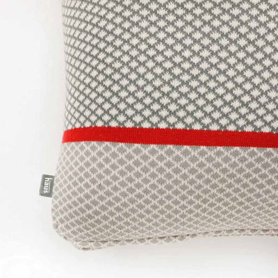 Cotton Knitted Cushion Cover Abstract, Squares, Stripe - Decor & Living - 3